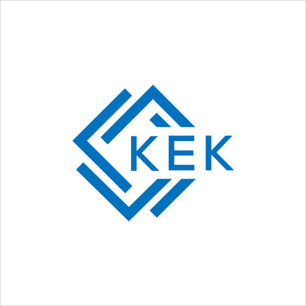 白色背景Kek字母logo设计图片下载