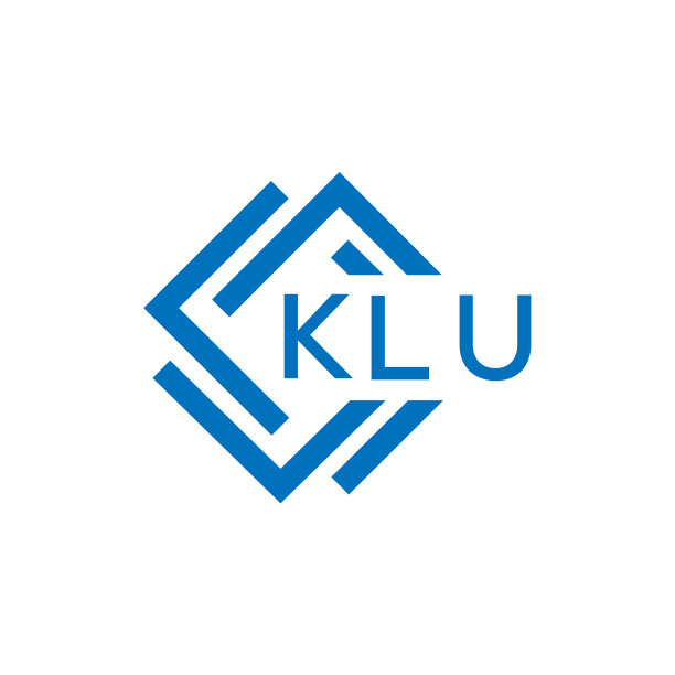 Klu字母logo设计，白底Klu图片下载