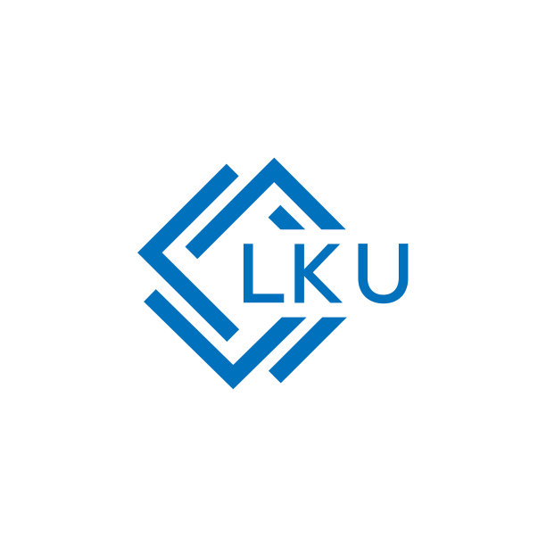 Lku字母logo设计，白底Lku图片下载