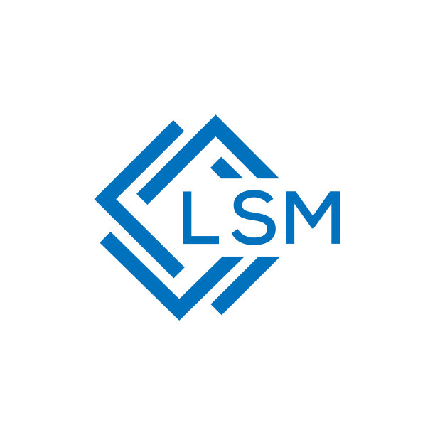 LSM白底LSM字母标志设计图片下载
