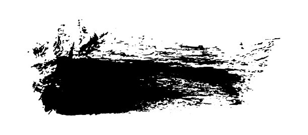 白色背景上的黑色笔触图片下载