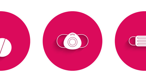 设置医用防护口罩注射器温度计图片下载