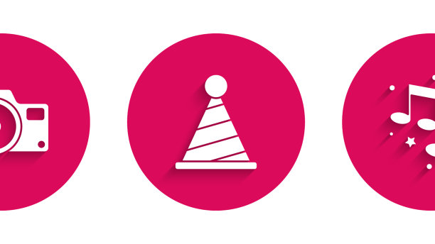 设置派对帽子音乐音符音调鸡尾酒冰图片下载