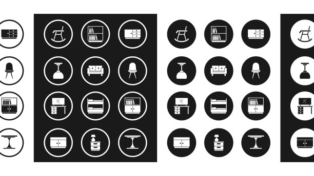 五斗橱、沙发、灯、挂扶手椅图片下载