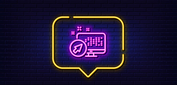 计算机线路图标web系统标志监视器图片下载