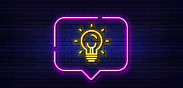 能源线图标灯泡标志电力图片下载