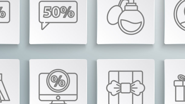 设置线裙百分之五十的折扣标签图片下载