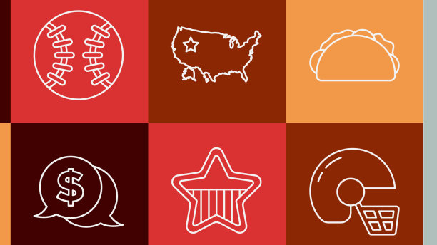 Set line hexagram治安官美式橄榄球图片下载