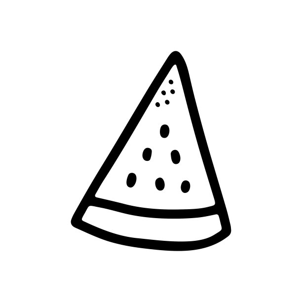 西瓜切片涂鸦新鲜水果图片下载