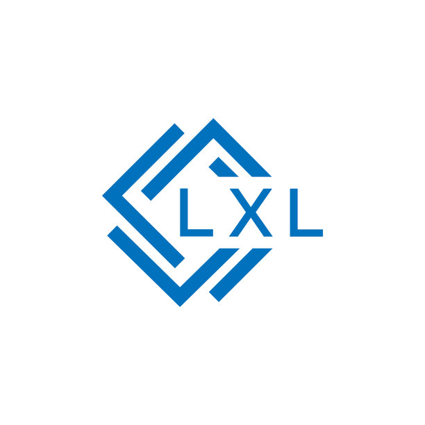 LXL字母logo设计在白底LXL图片下载