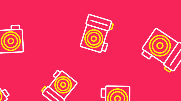 线照片相机图标隔离无缝图案图片下载