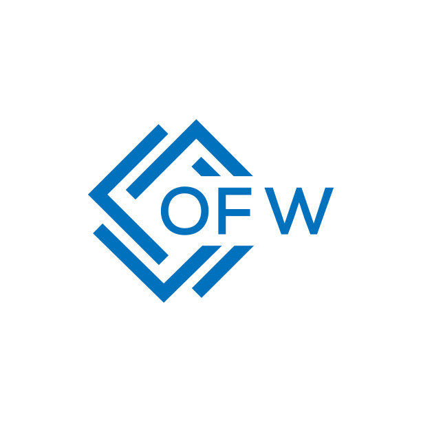 Ofw字母logo设计，白底Ofw图片下载