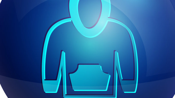 蓝色卫衣图标孤立在白色背景图片下载