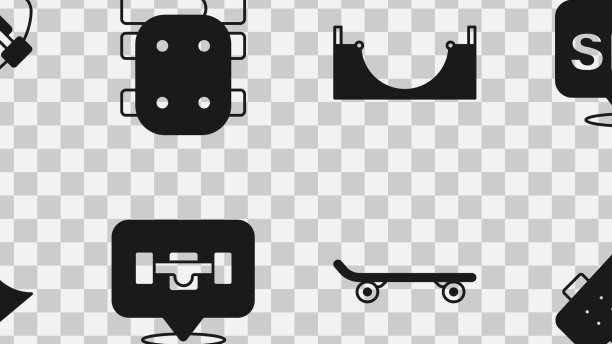 设置滑板轮动作相机膝垫图片下载