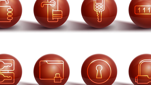 设置线路安全组合锁铸造键图片下载