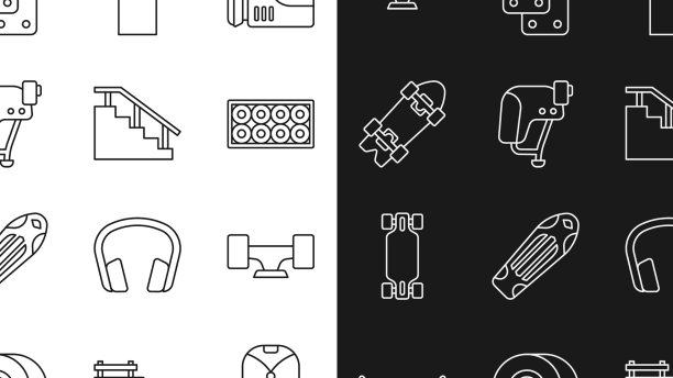 设置线棒球帽滑板轮夹胶带图片下载