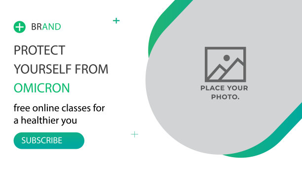 新冠病毒视频缩略图和网页横幅模板图片下载