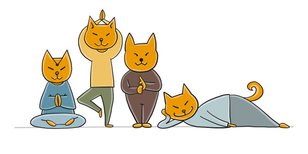 柴犬为您设计瑜伽体式图片下载