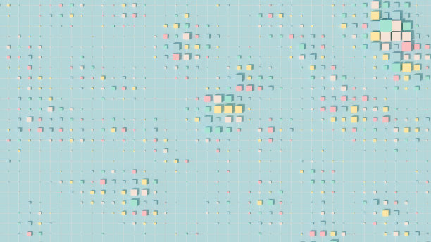 抽象彩色立方体形状背景网格图案图片下载