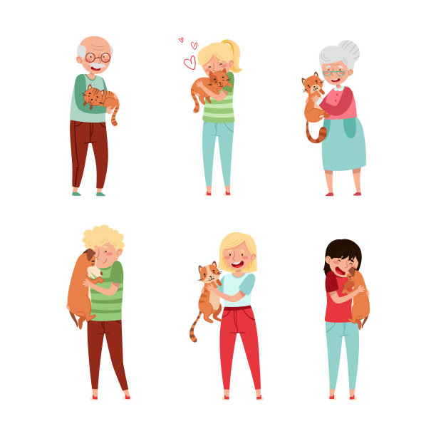 快乐的主人拥抱他们的宠物会让人兴奋图片下载