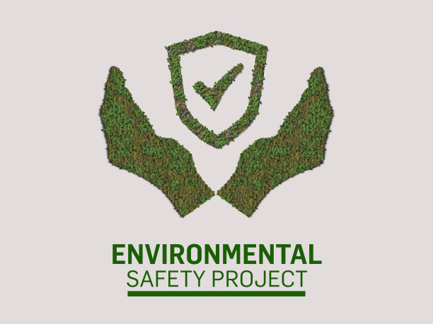 手握绿色安全标志。拯救地球的概念。图片下载