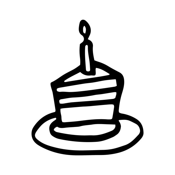 涂鸦生日蛋糕快乐图片下载
