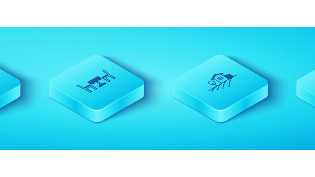 设置法国咖啡厅fleur de的等距地图图片下载