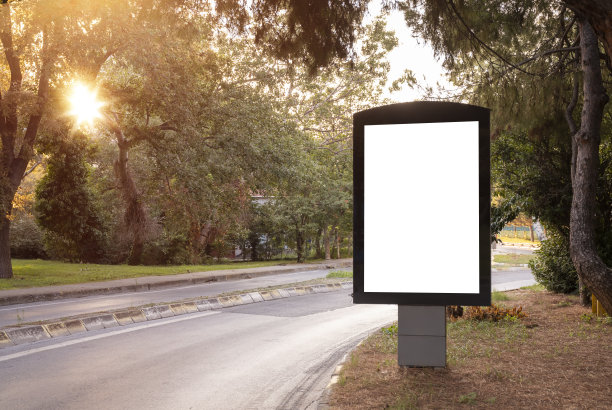 空白广告牌模型图片下载
