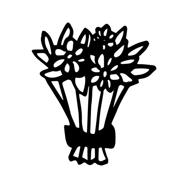 涂鸦鲜花礼物图片下载