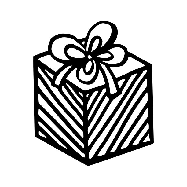 涂鸦惊喜盒子生日快乐礼物礼物图片下载