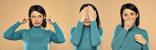 不要听坏事，不要看坏事，不要说坏事图片下载