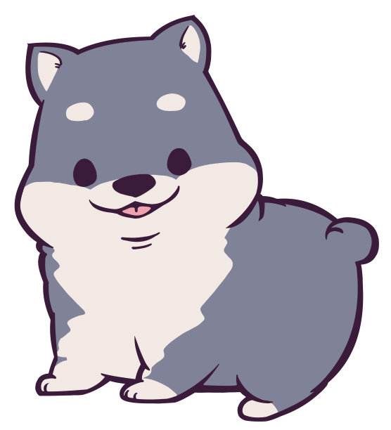 一个微笑的黑柴犬的孩子盯着你图片下载