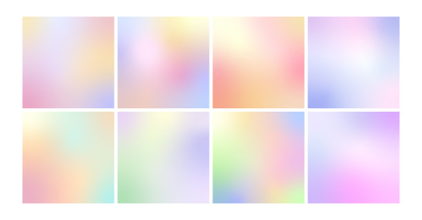 软梯度方形背景设置。柔和的颜色矢量背景图片下载