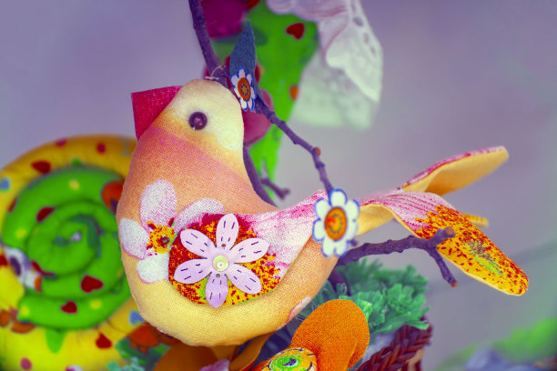 装饰自制缝制鸟玩具图片下载