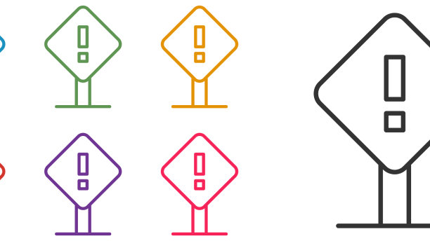 在方框图标中设置行感叹号图片下载