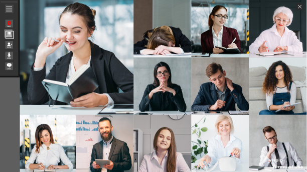 商务网络研讨会网络辅导组虚拟课堂图片下载