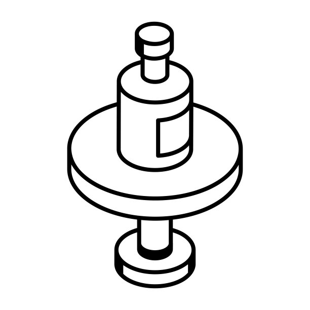 一个可伸缩的轮廓图标的酒瓶图片下载