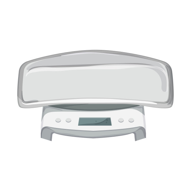 减肥秤卡通矢量插图图片下载