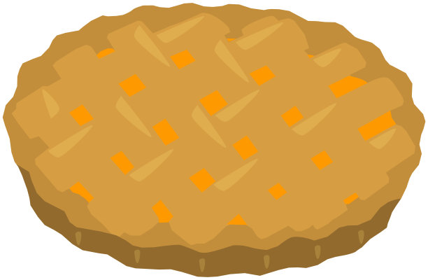 美味的蛋糕矢量插图。用面团和南瓜烤制的派。面包店,自制的糕点图片下载