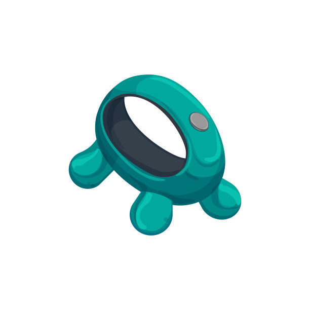 颈部疼痛按摩卡通矢量插图图片下载