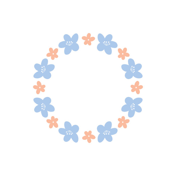 花圈与可爱的小雏菊孤立在白色背景。带花的圆框。矢量手绘插图。完美的卡片，邀请，装饰，标志，各种设计。图片下载