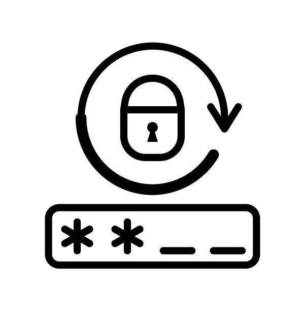 密码平线图标。登录,安全标志。轮廓标志睫毛膏的移动概念和网页设计，商店图片下载