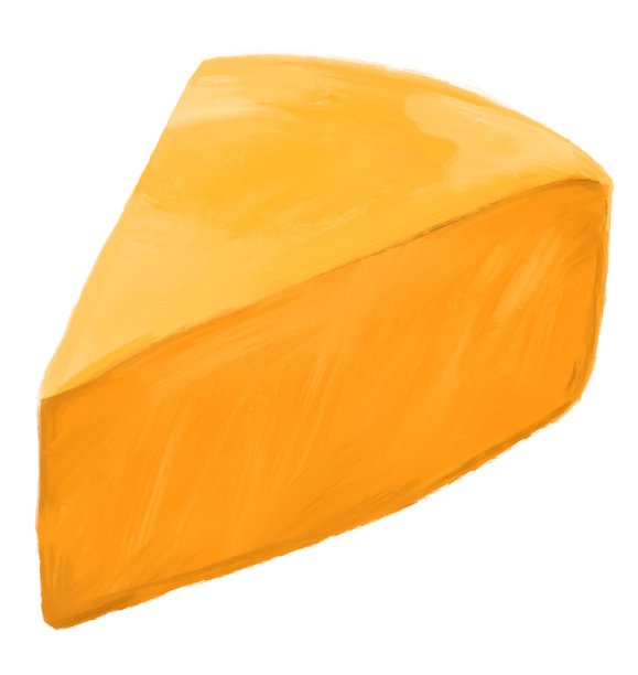 奶酪车轮乳制品黄油产品数字油画插图艺术图片下载