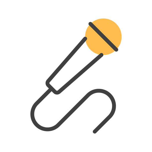 麦克风平线图标孤立在白色背景。卡拉ok麦克风标志。专业麦克标识设计。技术大纲元素。抽象的最小音乐设备。语音记录矢量插图。图片下载