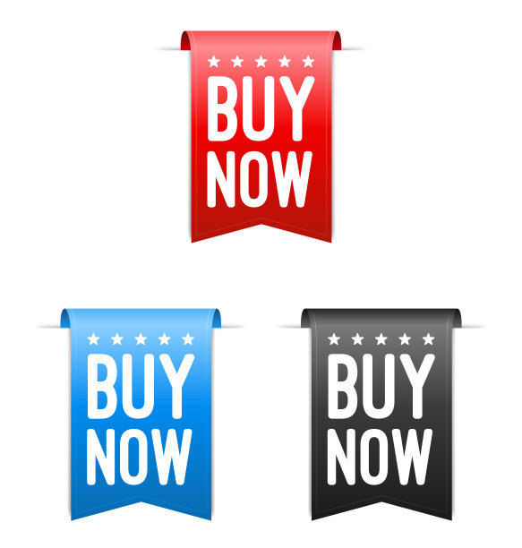 现在购买购物矢量标签图片下载