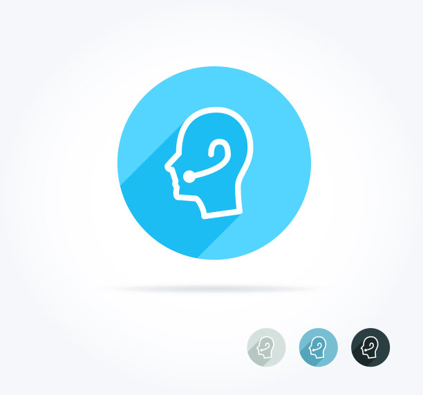 呼叫中心座席长影子图标图片下载