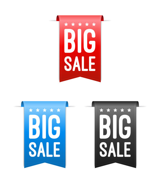 大减价购物矢量标签图片下载