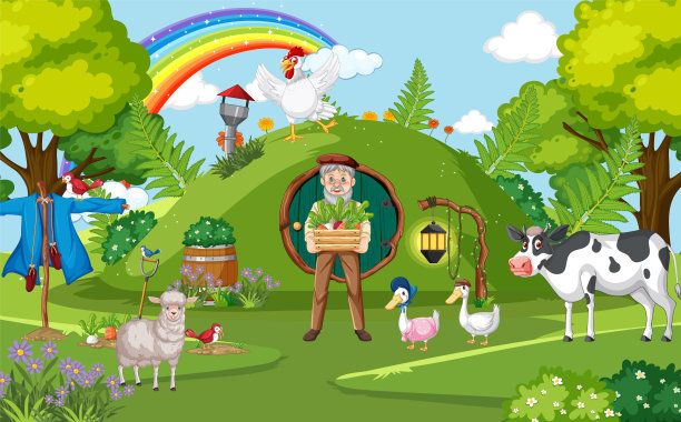 农民在农村宅院村图片下载