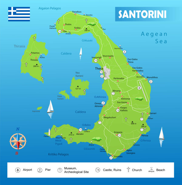 圣托里尼岛图片下载