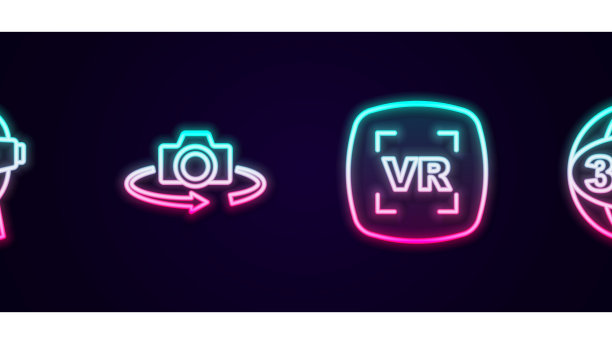 设置线虚拟现实眼镜360度视野图片下载